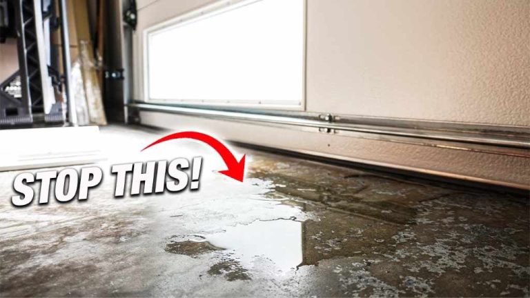 How to stop water from coming through a garage wall