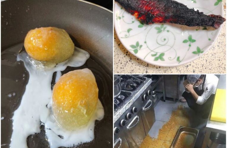 Kitchen mishaps that demonstrate what not to do in the kitchen