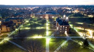 How many residence halls does Miami University have