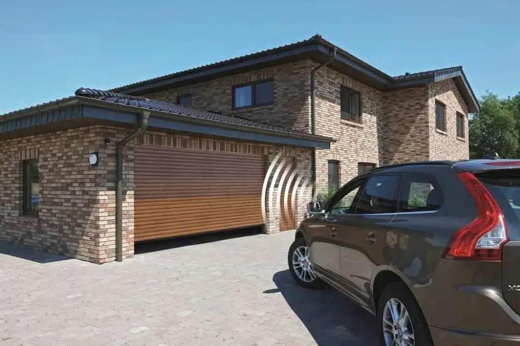 Modern UK garage featuring smart automation, sleek design, and advanced service technology