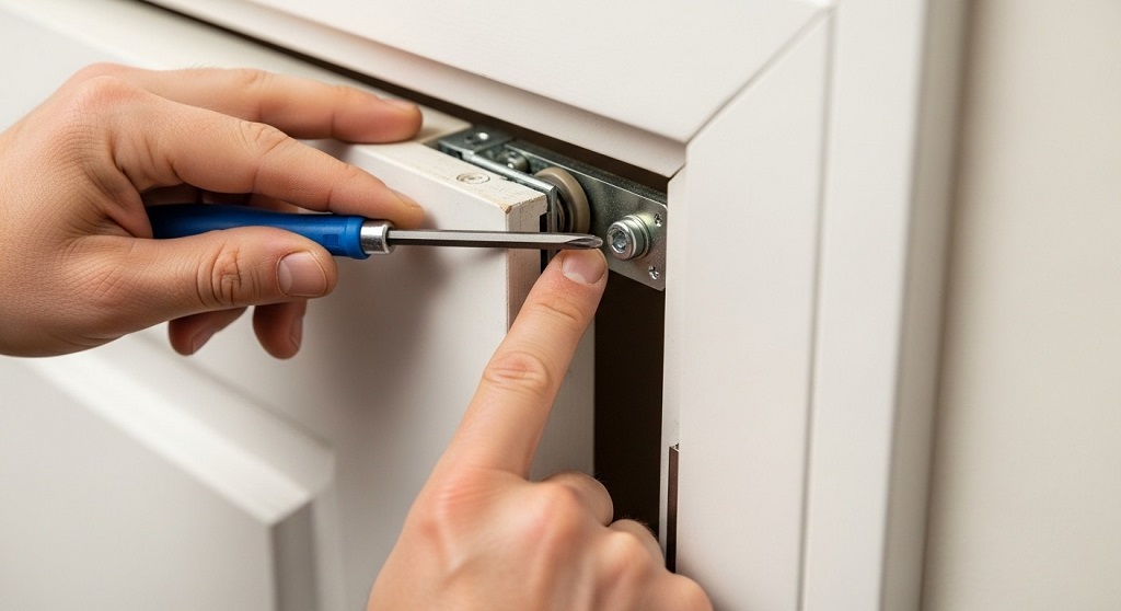 Why does my pocket door scrape the floor after years of working fine