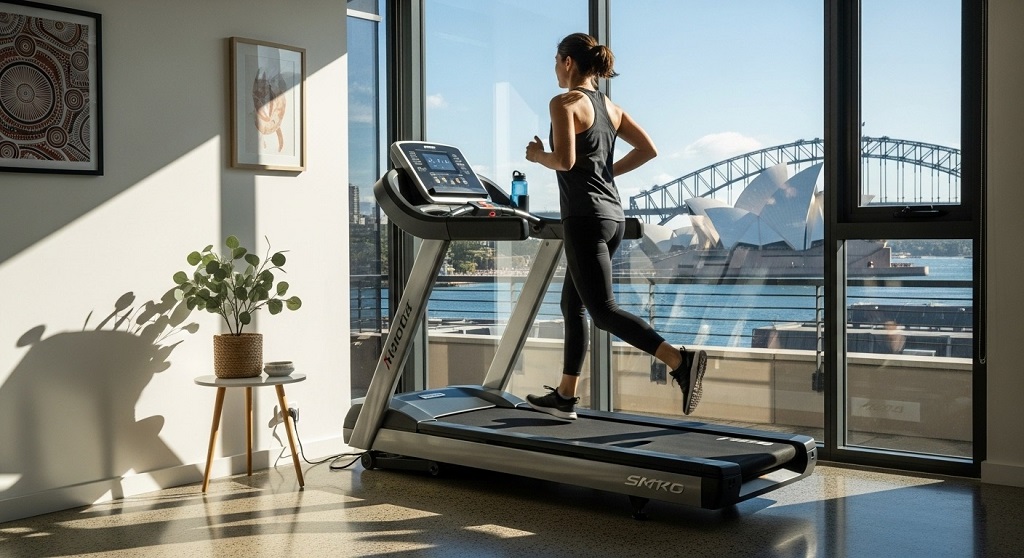 Home running treadmill setup in Australia
