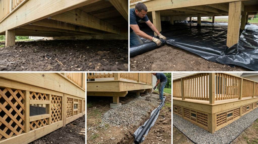 Ventilated raised structure designed to prevent moisture buildup